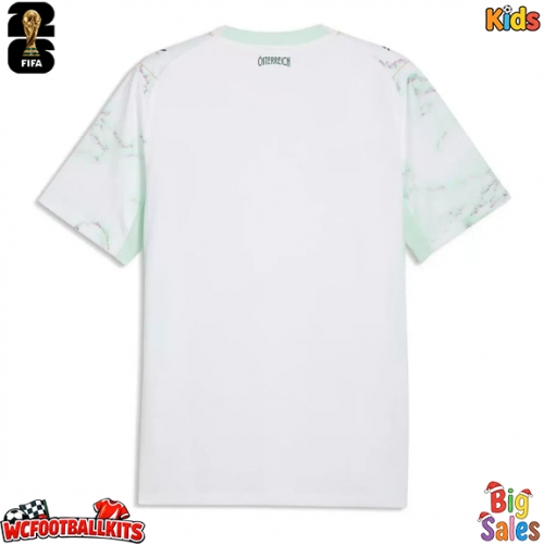 Austria Replica Away Stadium Kit for Kids World Cup 2026 Short Sleeve (+ pants)
